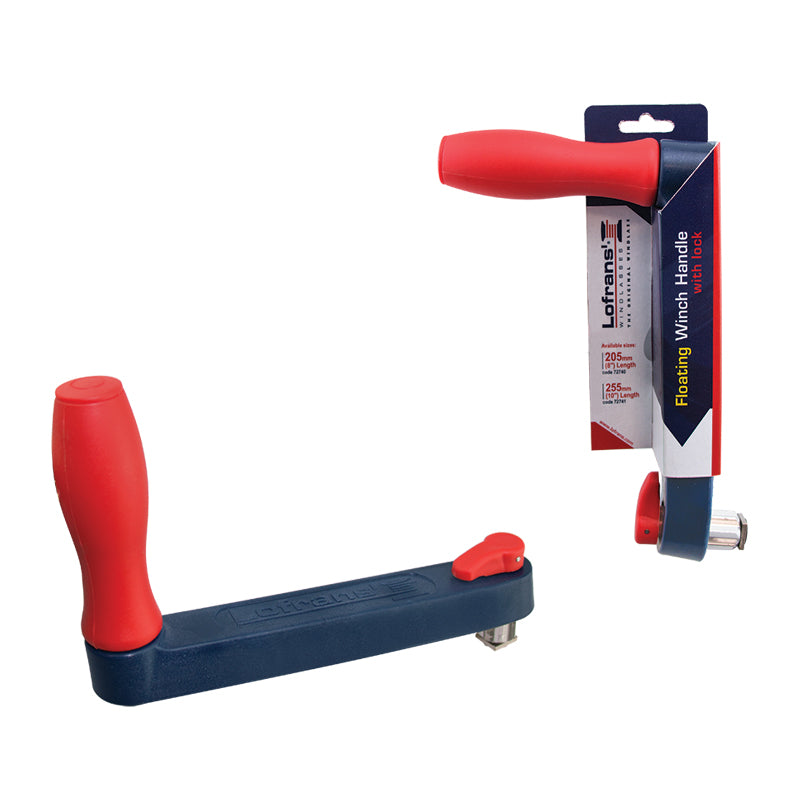 Lofrans' Floating Winch Handle with Lock 9.8" (25cm) - Marine Grade Aluminum