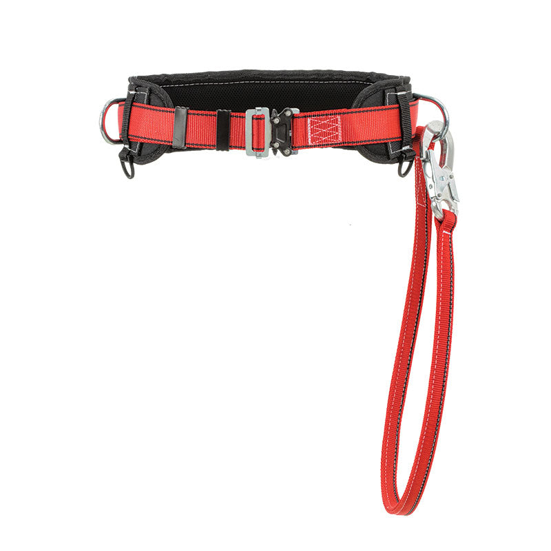 Fireman Belt with Restraint Lanyard - M-XL (85-120cm) - EN358 Certified - CE - Work Positioning
