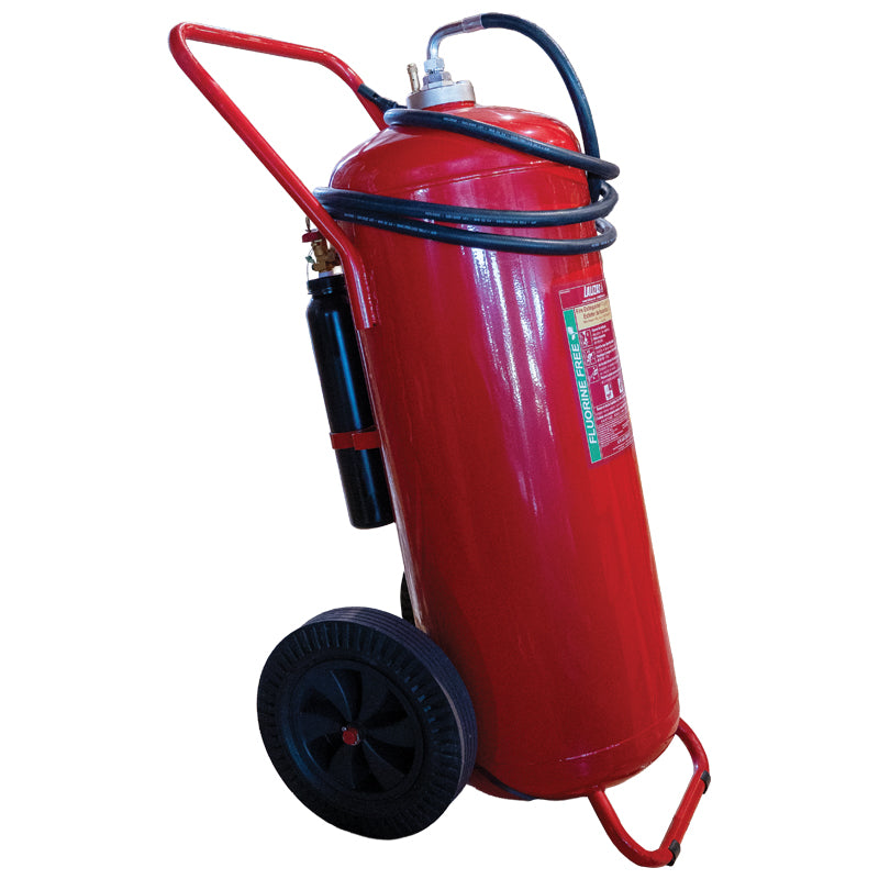 Wheeled Fire Extinguisher - 150L PFOS/PFOA Free - Cartridge Operated - SOLAS/MED Certified