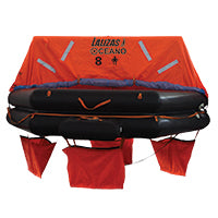 LALIZAS SOLAS Life Raft - OCEANO TOB - 8 Person - Canister Type A - Commercial