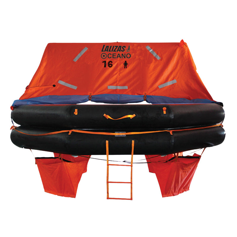 LALIZAS SOLAS Life Raft - OCEANO TOB - 16 Person - Canister Type A - Commercial