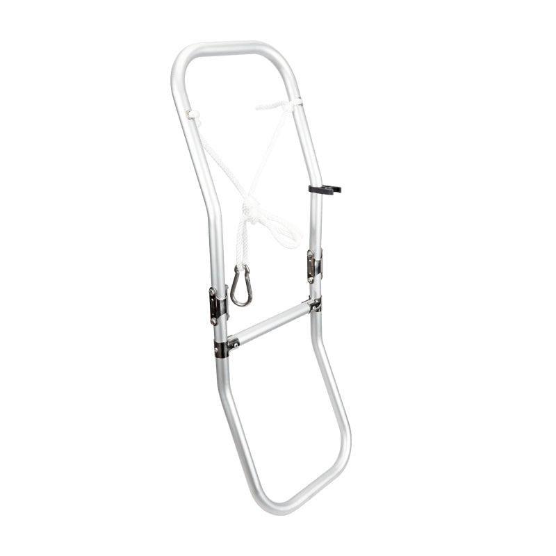 Foldable Ladder for Inflatable Boats - 2 Steps - Aluminum - 894mm x 265mm (35-1/4" x 10-7/16")