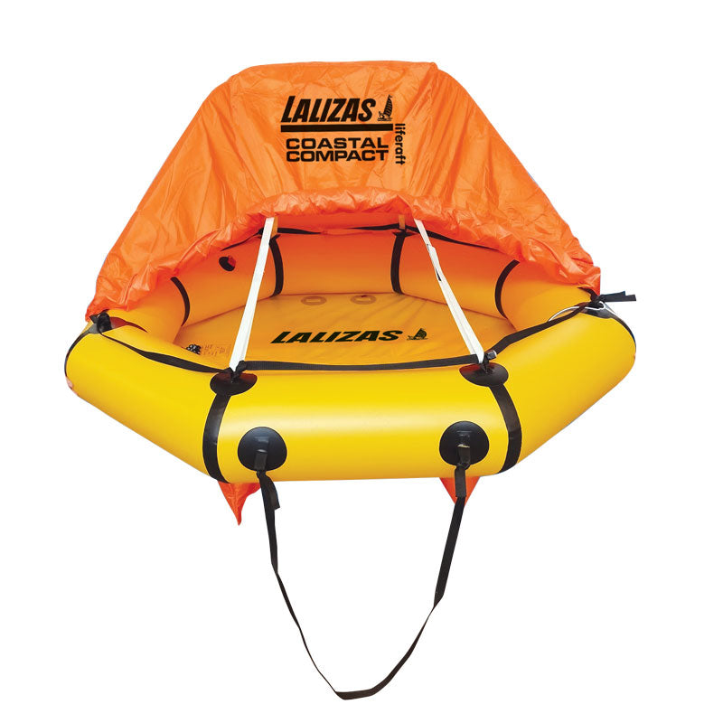 LALIZAS COASTAL COMPACT Life Raft - 6 Person - with Canopy - ISO 9650-2 - Valise