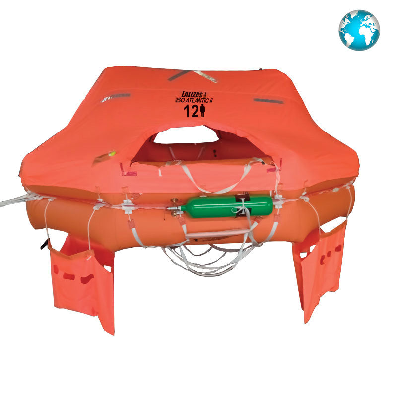 LALIZAS ISO ATLANTIC II C Liferaft 10-Person Canister >24H - SOLAS Compliant