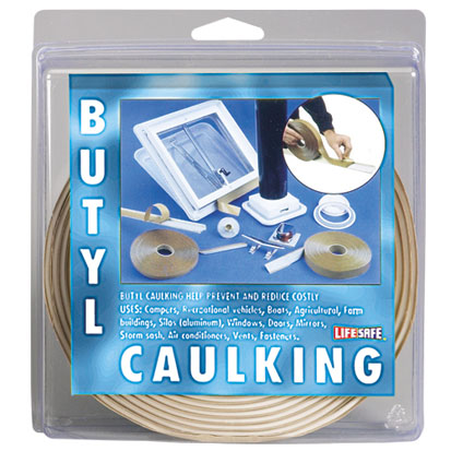 Lifesafe Butyl Tape - Gray Butyl Caulk Tape 3/4"X20' | RE20760