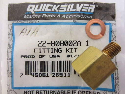 Mercury MerCruiser Quicksilver Cool Fuel Regulator Fitting Kit 808002A1