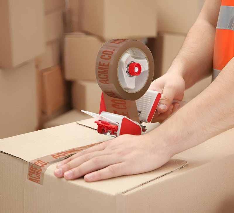 BOPP Printed Tape - Clear with LALIZAS Logo - 2" (50mm) x 328ft (100m) - Packaging Tape