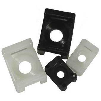 Pico Cable Tie Mounts - 1/4 Black Screw Tie Mnt (100) | 7083-0-36