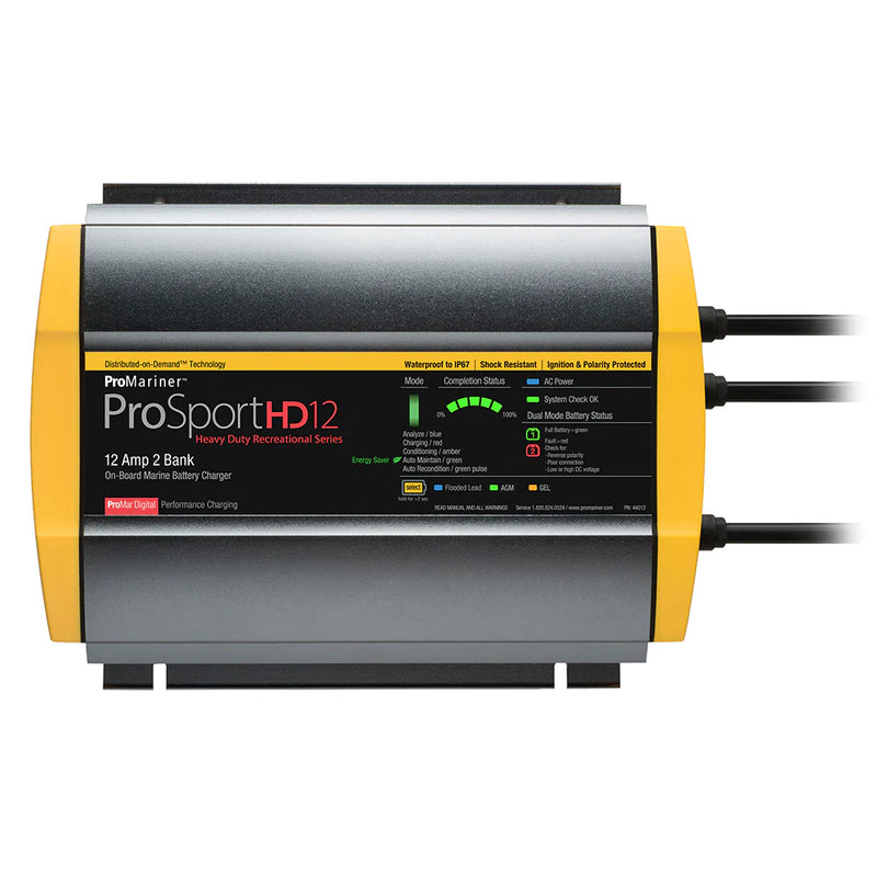 ProMariner ProSport 44012 Battery Charger 12A 12/24V 2-Bank