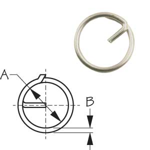 S/S SPLIT RING 15/32inin (4/CRD) in