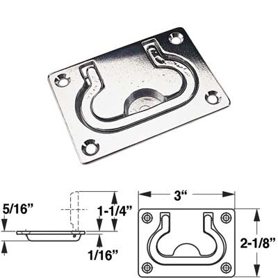 CHR/BRASS LIFT HANDLE