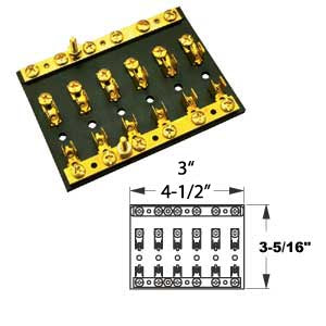 AGC 4-GANG FUSE/TERM BLOCK