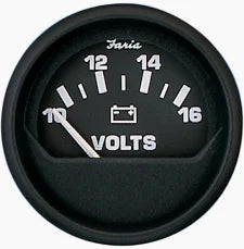 Faria Beede Euro Voltmeter 10–16V | FAR-12821