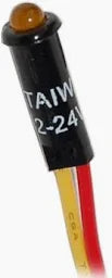 Blue Sea Systems LED Indicator Light Amber 11/64 in 12V - BSS-8033