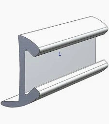 TACO Aluminum Rub Rail 1-1/2" x 12 ft. – Drilled & Countersunk (A110638TAL12D)