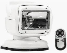 Golight RadioRay Halogen Searchlight — Gray, Magnetic Shoe Mount