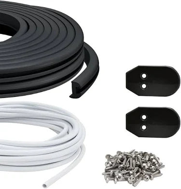 TACO Flex Vinyl Rub Rail Kit – 50 ft., Black & White (V113447BWK502)