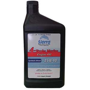 Sierra 25W40 4-STROKE Outboard - 25W40 Syn Blend 4ST O/b Oil 1L | 18-9440-8