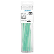 Vertex 82313 semi-rigid adhesive-lined heat-shrink tubing, blue, 16–14 AWG. Six 6-inch pieces per pack.